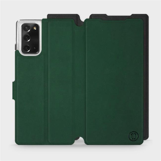 Etui Soft Touch do Samsung Galaxy Note 20 - wzór Miejska zieleń z czernią