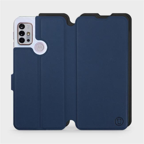 Etui Soft Touch do Motorola Moto G10 - wzór Głęboki granat z czernią
