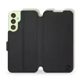 Etui Soft Touch do Samsung Galaxy A24 - wzór Satynowa czerń z platyną