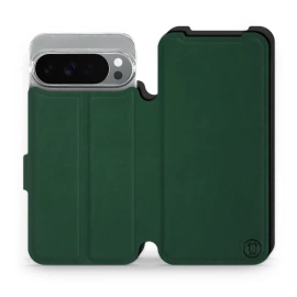 Etui Soft Touch do Google Pixel 10 Pro XL - wzór Miejska zieleń z czernią