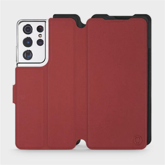 Etui Soft Touch do Samsung Galaxy S21 Ultra - wzór Zachodząca czerwień z czernią