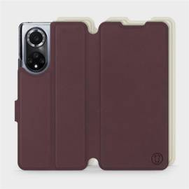 Etui Soft Touch do Huawei Nova 9 - wzór Matowy burgund z platyną