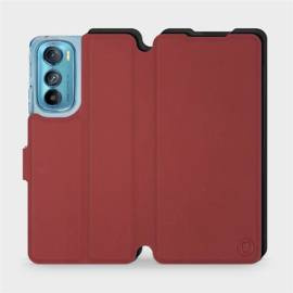 Etui Soft Touch do Motorola Edge 30 5G - wzór Zachodząca czerwień z czernią