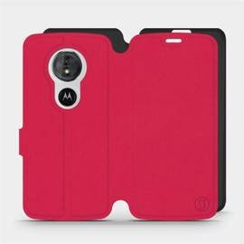 Etui Soft Touch do Motorola Moto G6 Play - wzór Żywa czerwień z czernią