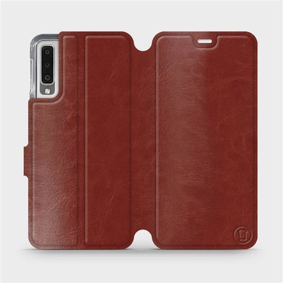 Etui do Samsung Galaxy A7 2018 - wzór Brown&Gray
