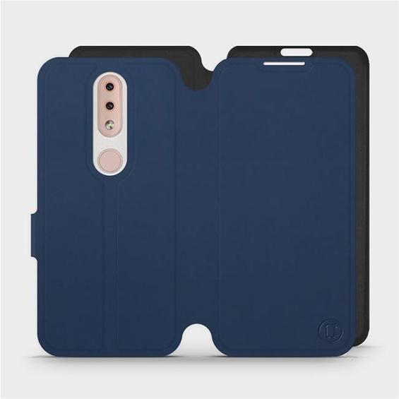 Etui Soft Touch do Nokia 4.2 - wzór Głęboki granat z czernią