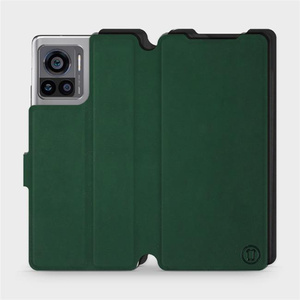 Etui Soft Touch do Motorola Edge 30 Ultra - wzór Miejska zieleń z czernią