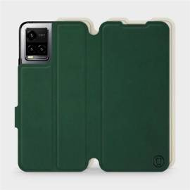 Etui Soft Touch do Vivo Y21S - wzór Miejska zieleń z platyną
