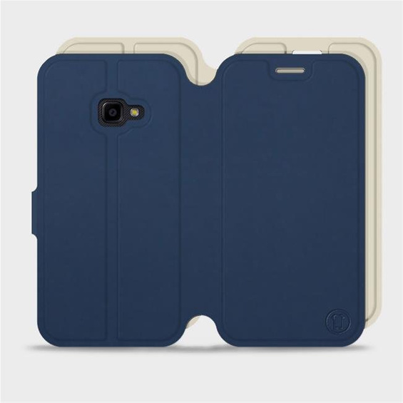 Etui Soft Touch do Samsung Galaxy Xcover 4 - wzór Głęboki granat z platyną