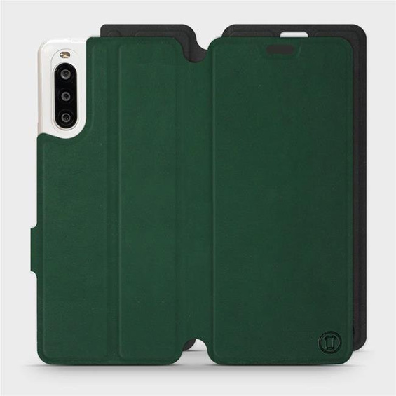 Etui Soft Touch do Sony Xperia 10 II - wzór Miejska zieleń z czernią