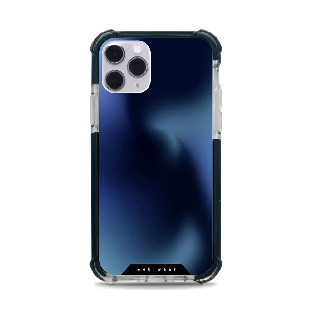 Mobiwear Elite Bumper do Apple iPhone 11 Pro, ochronna obudowa, silikon, amortyzacja, kompatybilność, granatowe