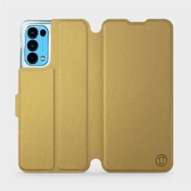 Etui do OPPO RENO 5 5G - wzór Gold&Gray