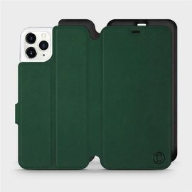 Etui Soft Touch do Apple iPhone 11 Pro Max - wzór Miejska zieleń z czernią