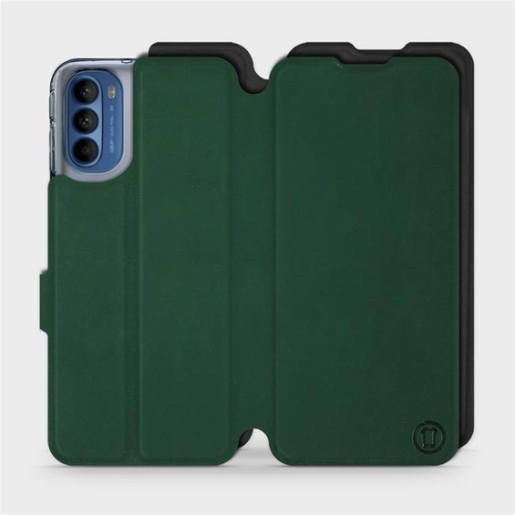 Etui Soft Touch do Motorola Moto G41 - wzór Miejska zieleń z czernią