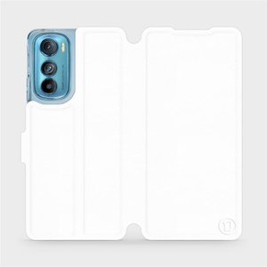 Etui do Motorola Edge 30 5G - wzór White&Orange