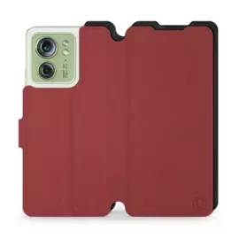 Etui Soft Touch do Motorola Edge 40 - wzór Zachodząca czerwień z czernią
