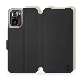 Etui Soft Touch do Xiaomi POCO M5s - wzór Satynowa czerń z platyną