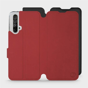 Etui Soft Touch do Realme X3 SuperZoom - wzór Zachodząca czerwień z czernią