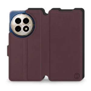 Etui Soft Touch do OnePlus 13 - wzór Matowy burgund z czernią