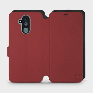 Etui Soft Touch do Huawei Mate 20 Lite - wzór Zachodząca czerwień z czernią