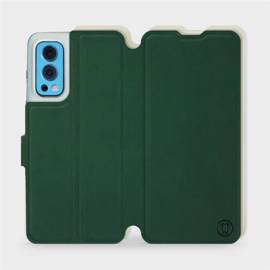 Etui Soft Touch do OnePlus Nord 2 5G - wzór Miejska zieleń z platyną