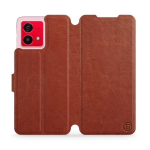 Etui do Motorola Moto G84 - wzór Brown&Orange