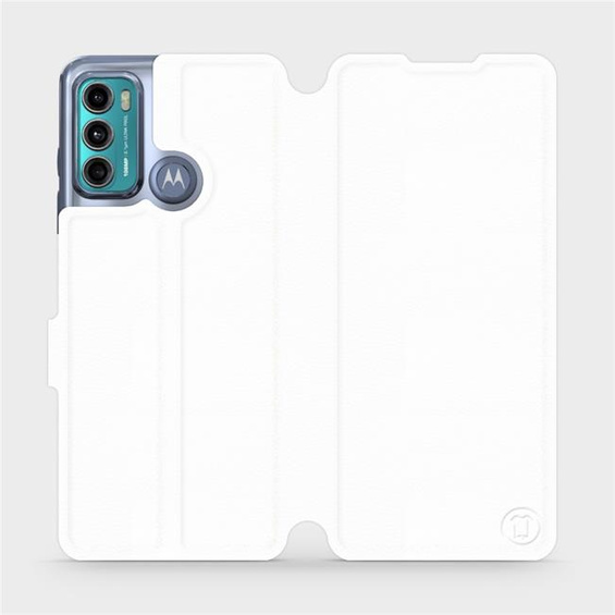 Etui do Motorola Moto G60 - wzór White&Orange