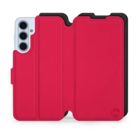Etui Soft Touch do Samsung Galaxy M35 5G - wzór Żywa czerwień z czernią
