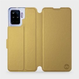 Etui do OPPO Reno 5 Lite - wzór Gold&Gray