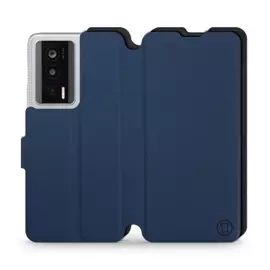 Etui Soft Touch do Xiaomi POCO F5 Pro - wzór Głęboki granat z czernią