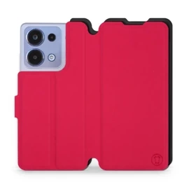 Etui Soft Touch do Xiaomi POCO M6 Pro - wzór Żywa czerwień z czernią