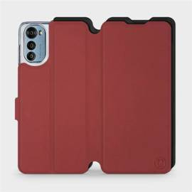 Etui Soft Touch do Motorola Moto E32 - wzór Zachodząca czerwień z czernią