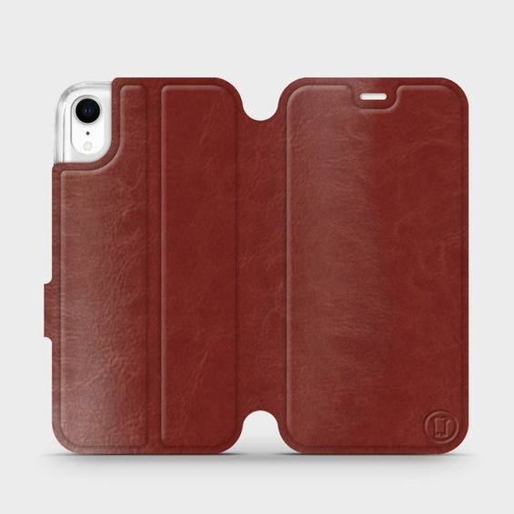 Etui do Apple iPhone XR - wzór Brown&Gray