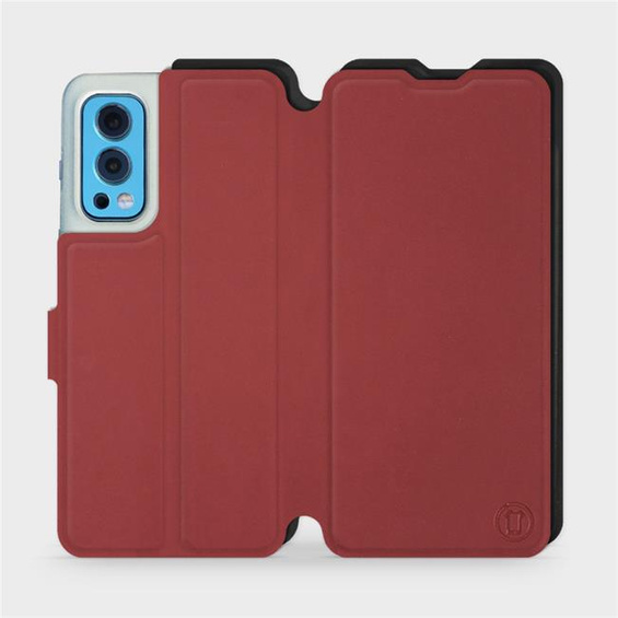 Etui Soft Touch do OnePlus Nord 2 5G - wzór Zachodząca czerwień z czernią