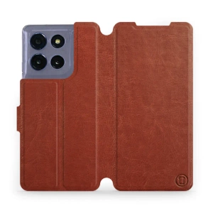 Etui do Motorola Moto G86 5G - wzór Brown&Gray