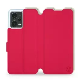 Etui Soft Touch do Xiaomi POCO X5 5G - wzór Żywa czerwień z platyną