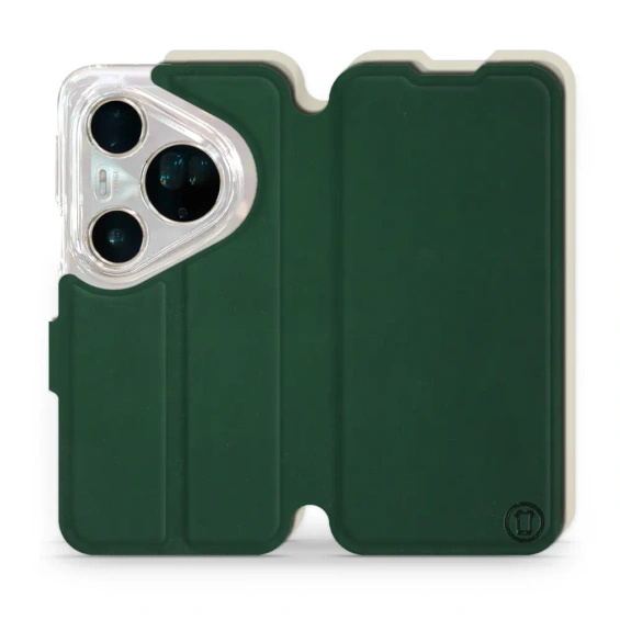 Etui Soft Touch do Huawei Pura 80 Ultra - wzór Miejska zieleń z platyną