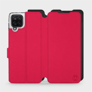 Etui Soft Touch do Samsung Galaxy M12 - wzór Żywa czerwień z czernią