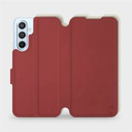 Etui Soft Touch do Samsung Galaxy A54 - wzór Zachodząca czerwień z platyną
