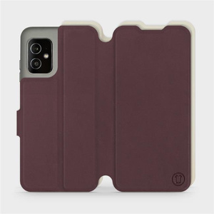 Etui Soft Touch do Asus Zenfone 8 - wzór Matowy burgund z platyną