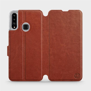 Etui do Samsung Galaxy A20S - wzór Brown&Gray