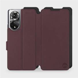 Etui Soft Touch do Huawei Honor 50 - wzór Matowy burgund z czernią
