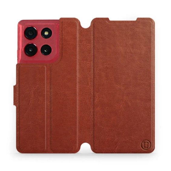 Etui do Motorola Moto G86 Power 5G - wzór Brown&Gray