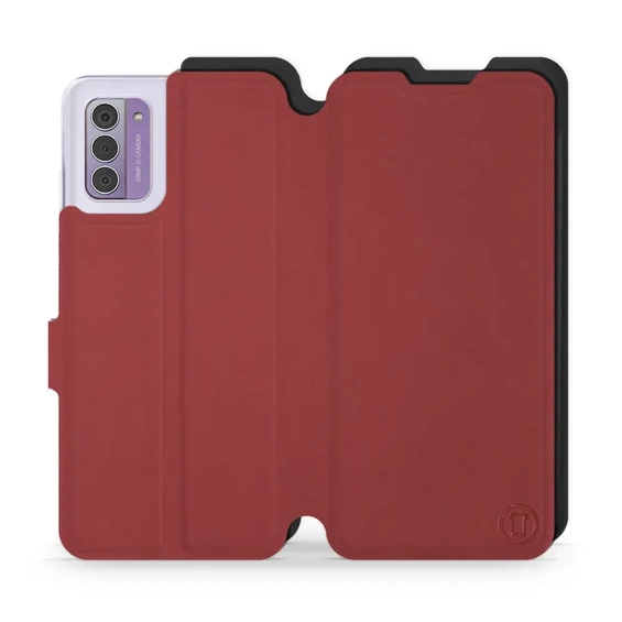 Etui Soft Touch do Nokia G42 - wzór Zachodząca czerwień z czernią