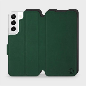 Etui Soft Touch do Samsung Galaxy S22 - wzór Miejska zieleń z czernią