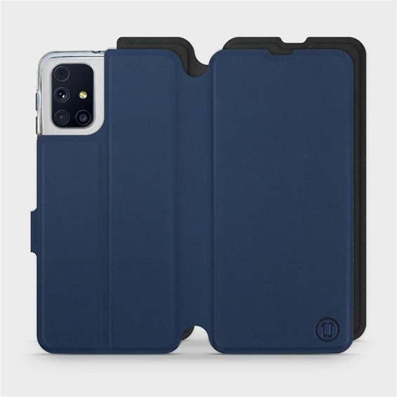 Etui Soft Touch do Samsung Galaxy M31s - wzór Głęboki granat z czernią