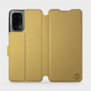 Etui do OPPO A74 5G - wzór Gold&Orange