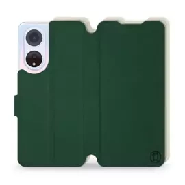Etui Soft Touch do OPPO A98 5G - wzór Miejska zieleń z platyną