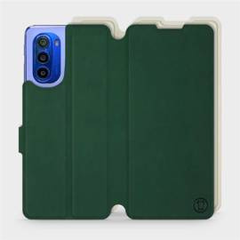 Etui Soft Touch do Motorola Moto G51 5G - wzór Miejska zieleń z platyną