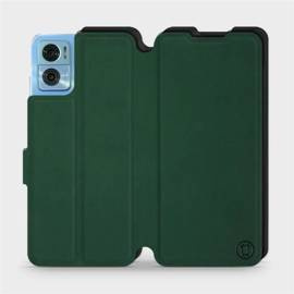 Etui Soft Touch do Motorola Moto E22 - wzór Miejska zieleń z czernią